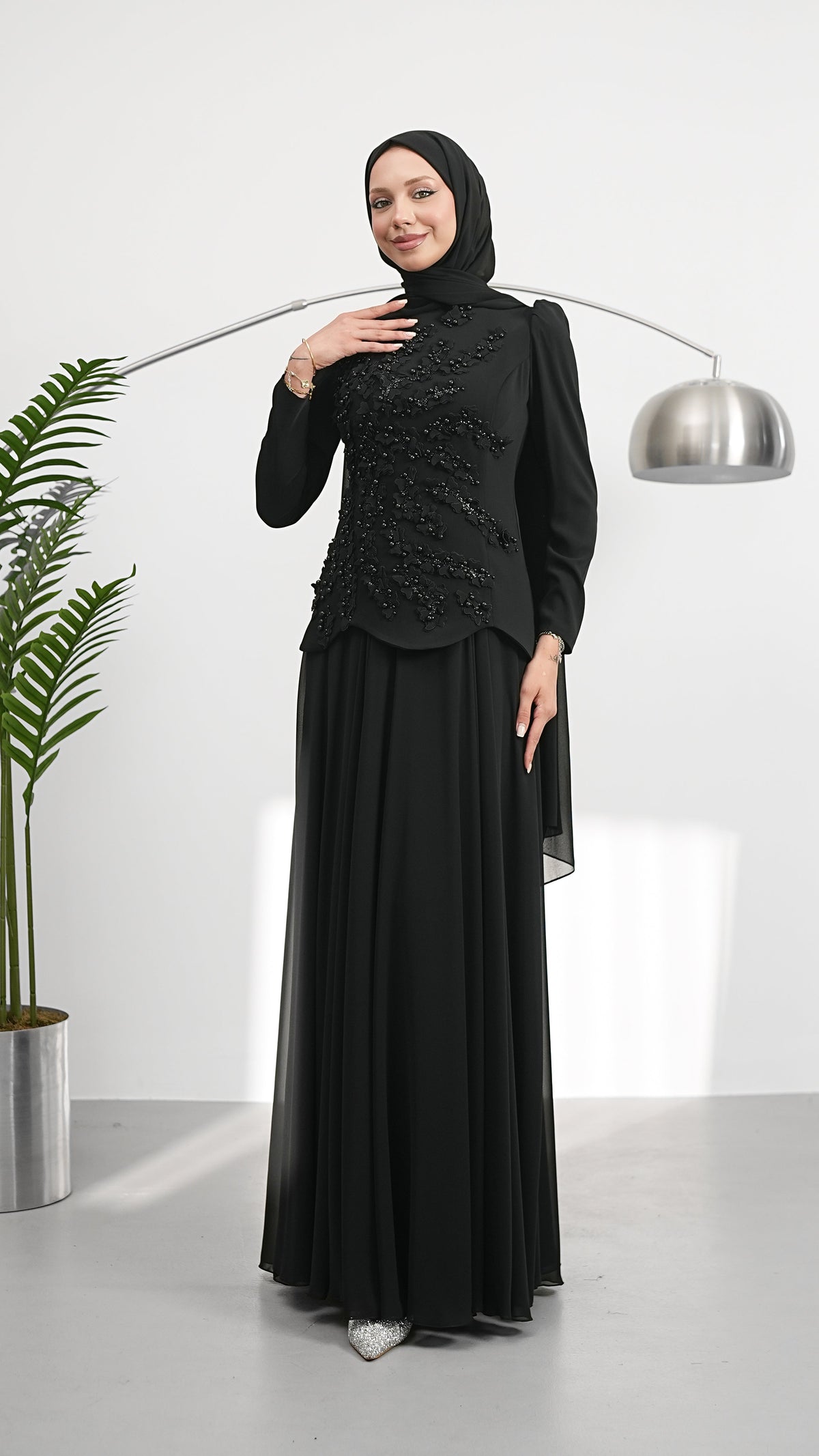 LINA PEARL EVENING DRESS