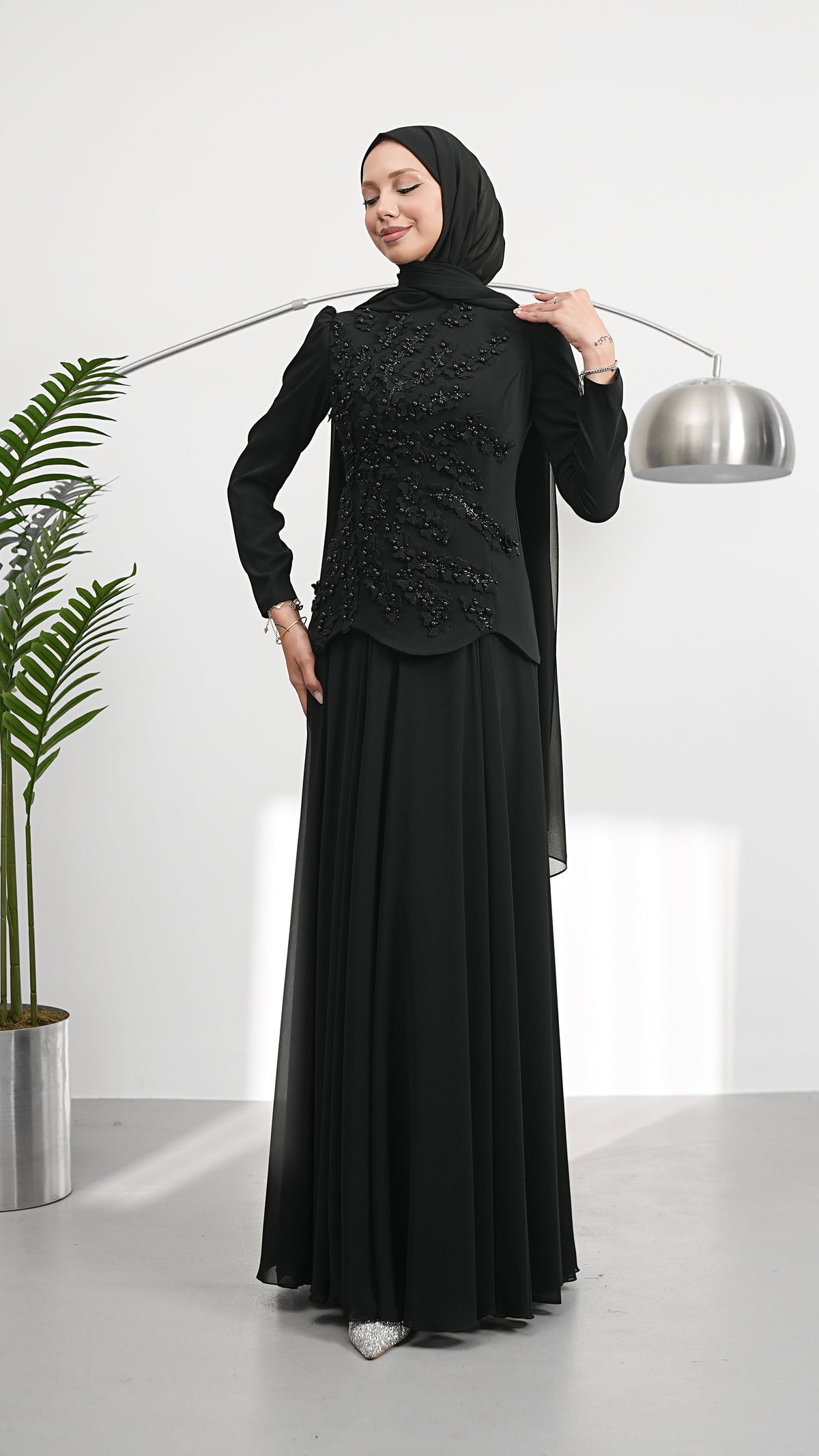 LINA PEARL EVENING DRESS