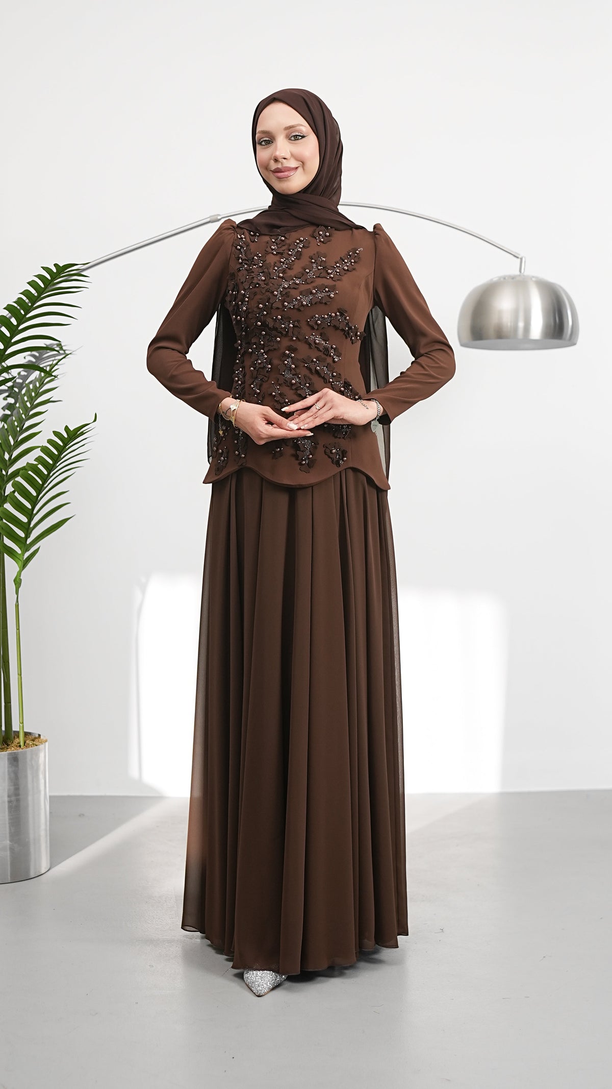 LINA PEARL EVENING DRESS