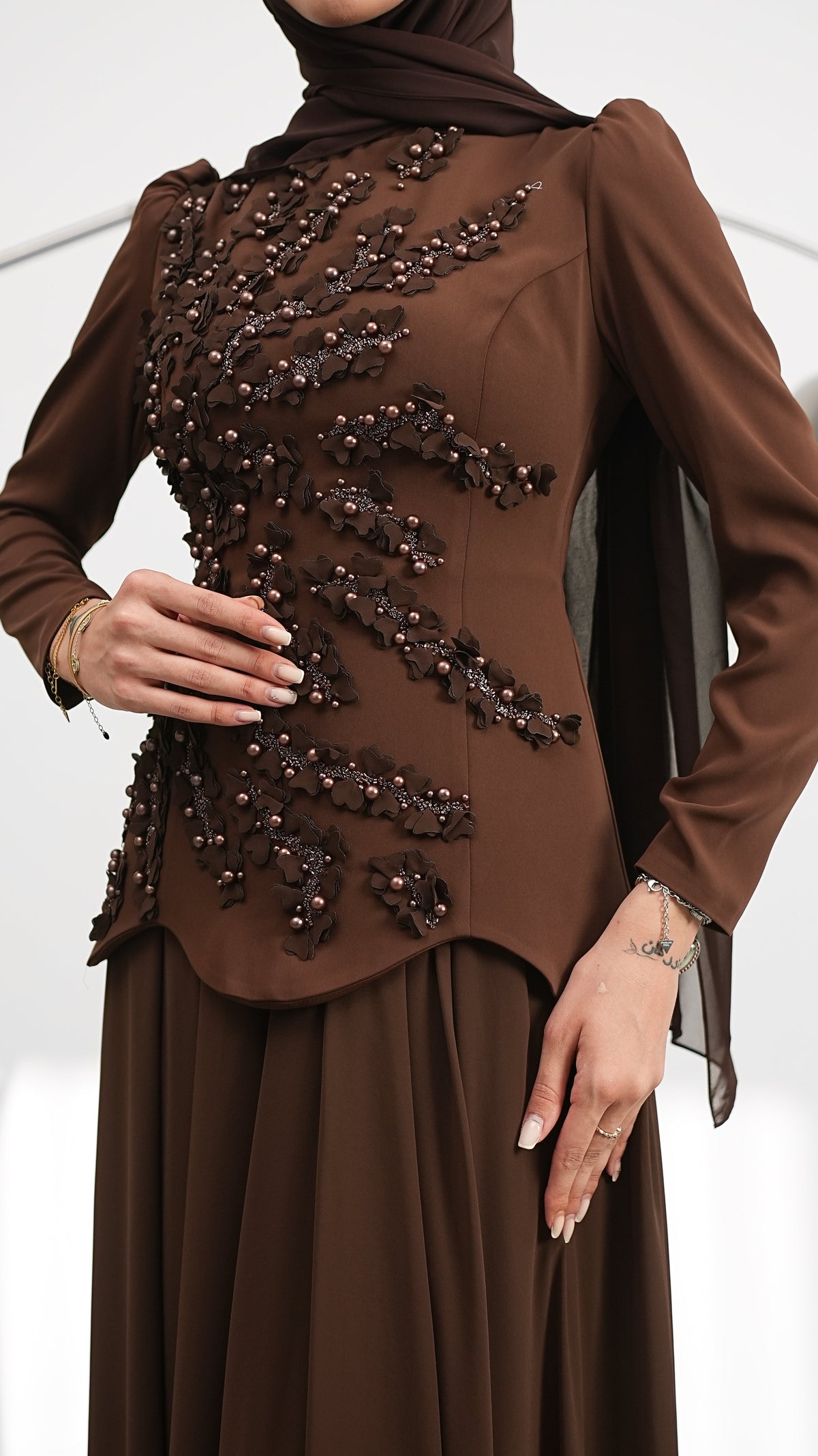 LINA PEARL EVENING DRESS