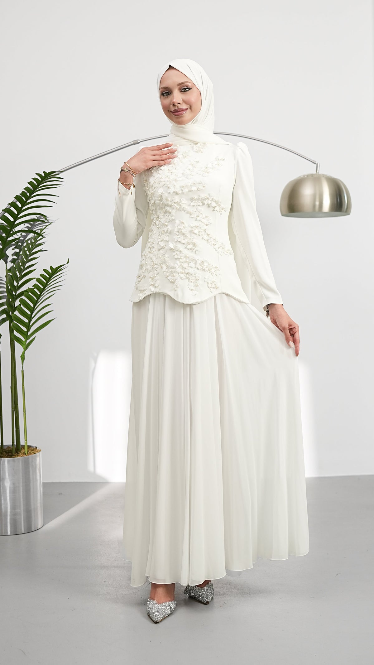 LINA PEARL EVENING DRESS