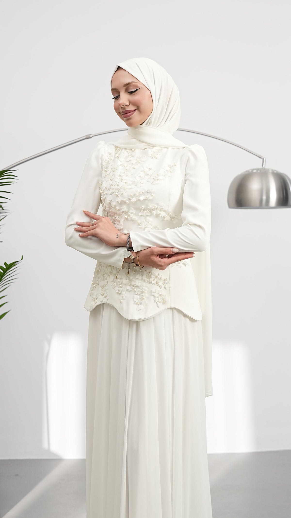 LINA PEARL EVENING DRESS