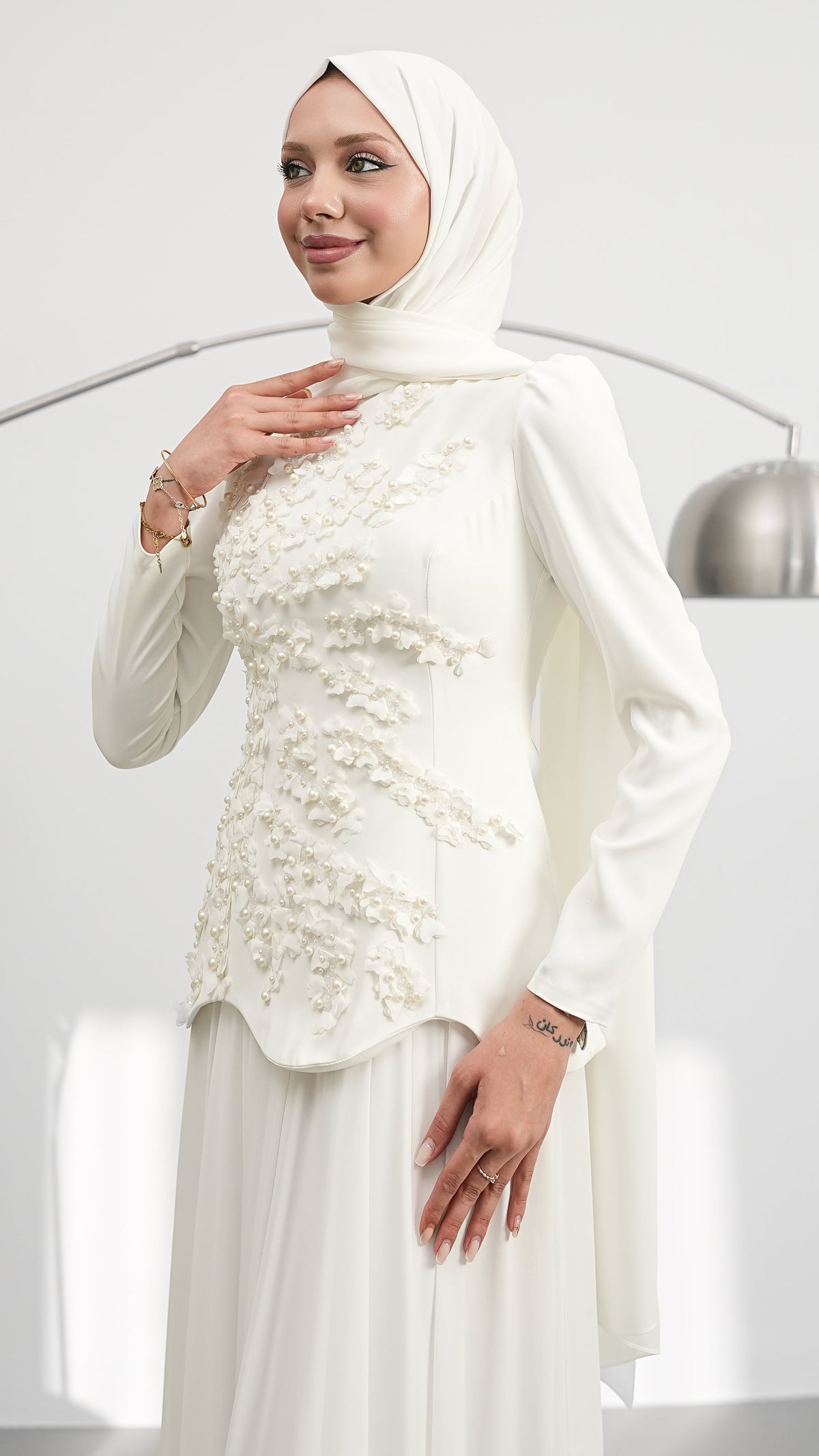 LINA PEARL EVENING DRESS
