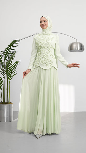 LINA PEARL EVENING DRESS