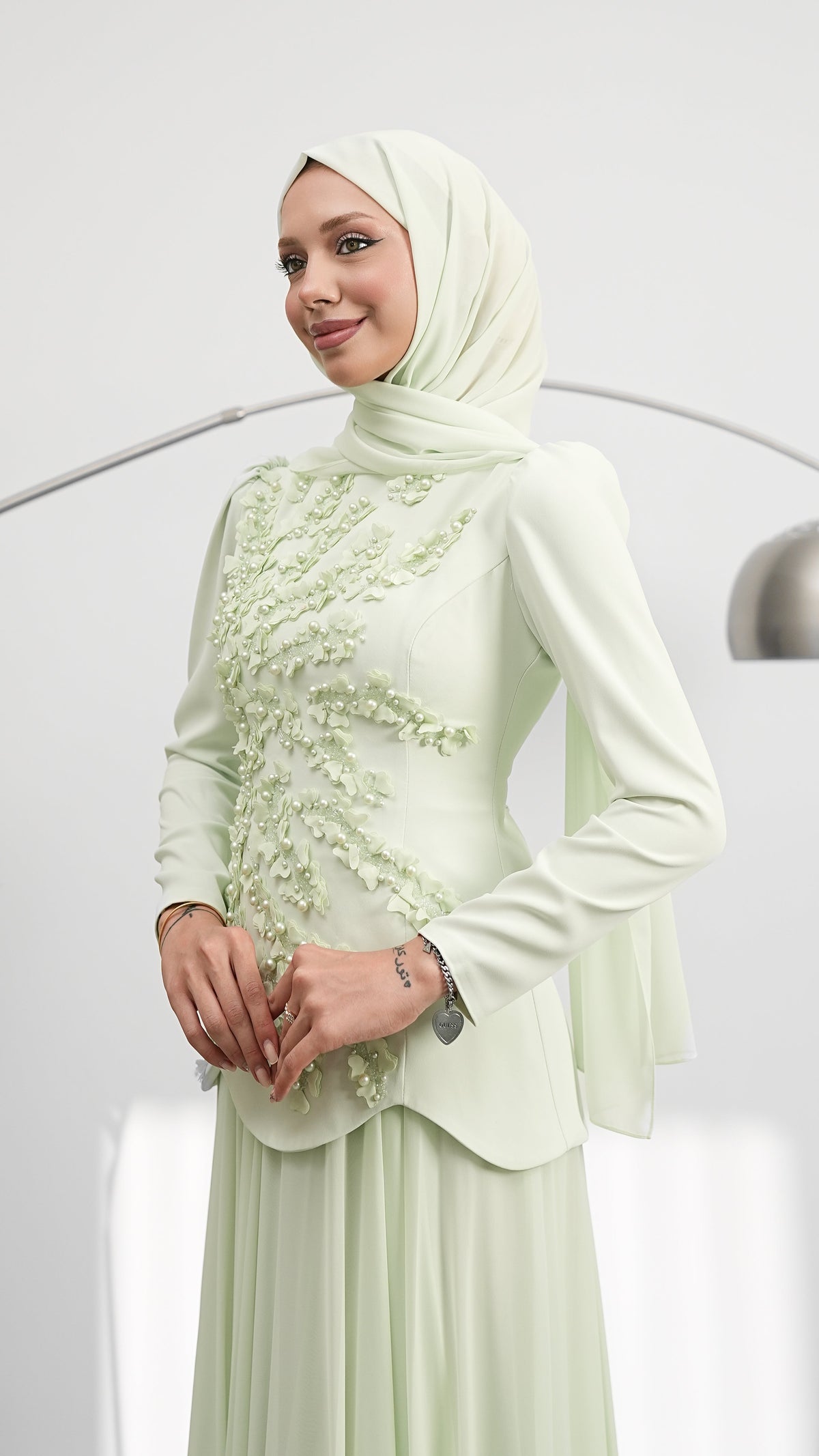 LINA PEARL EVENING DRESS