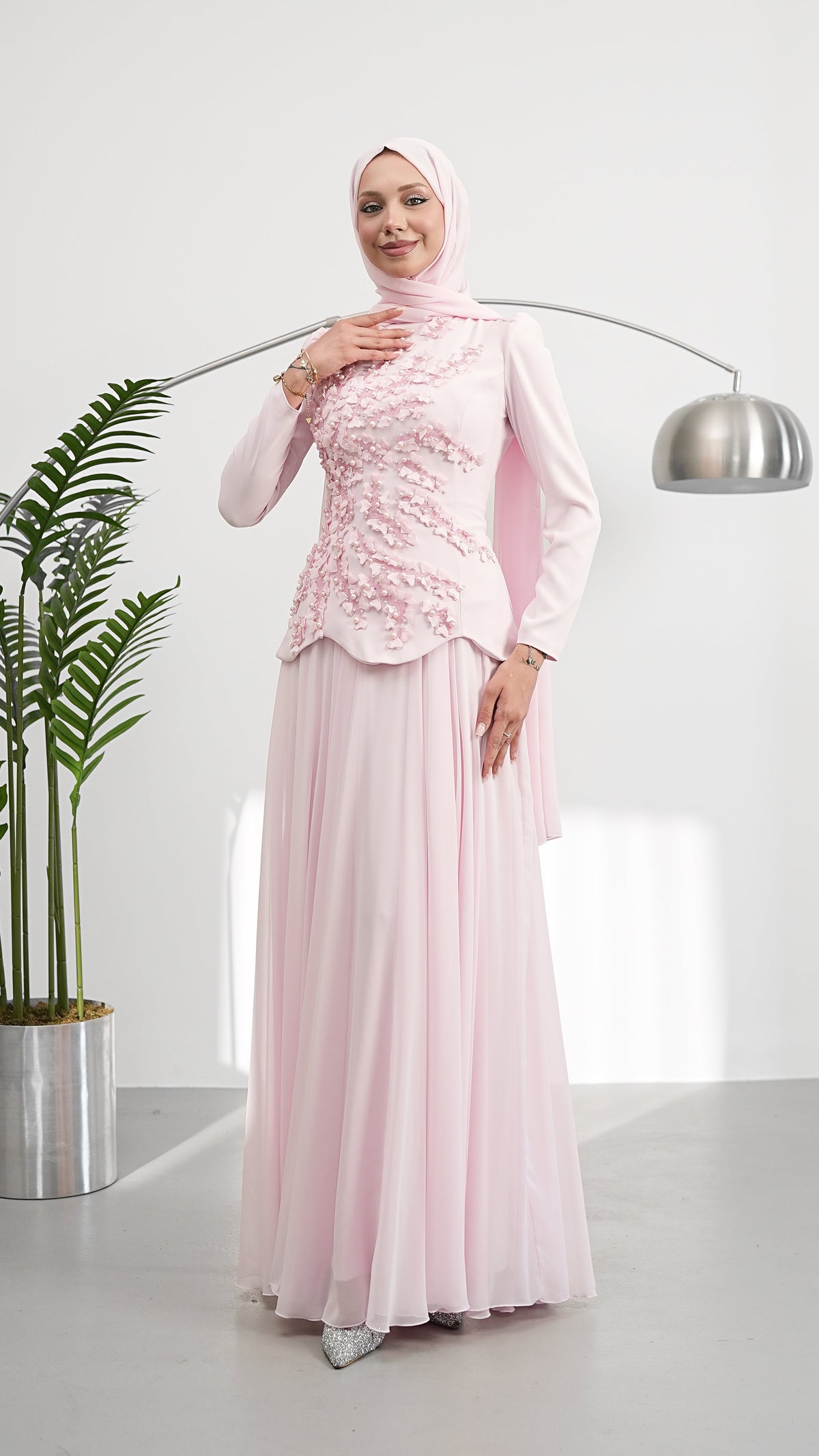 LINA PEARL EVENING DRESS