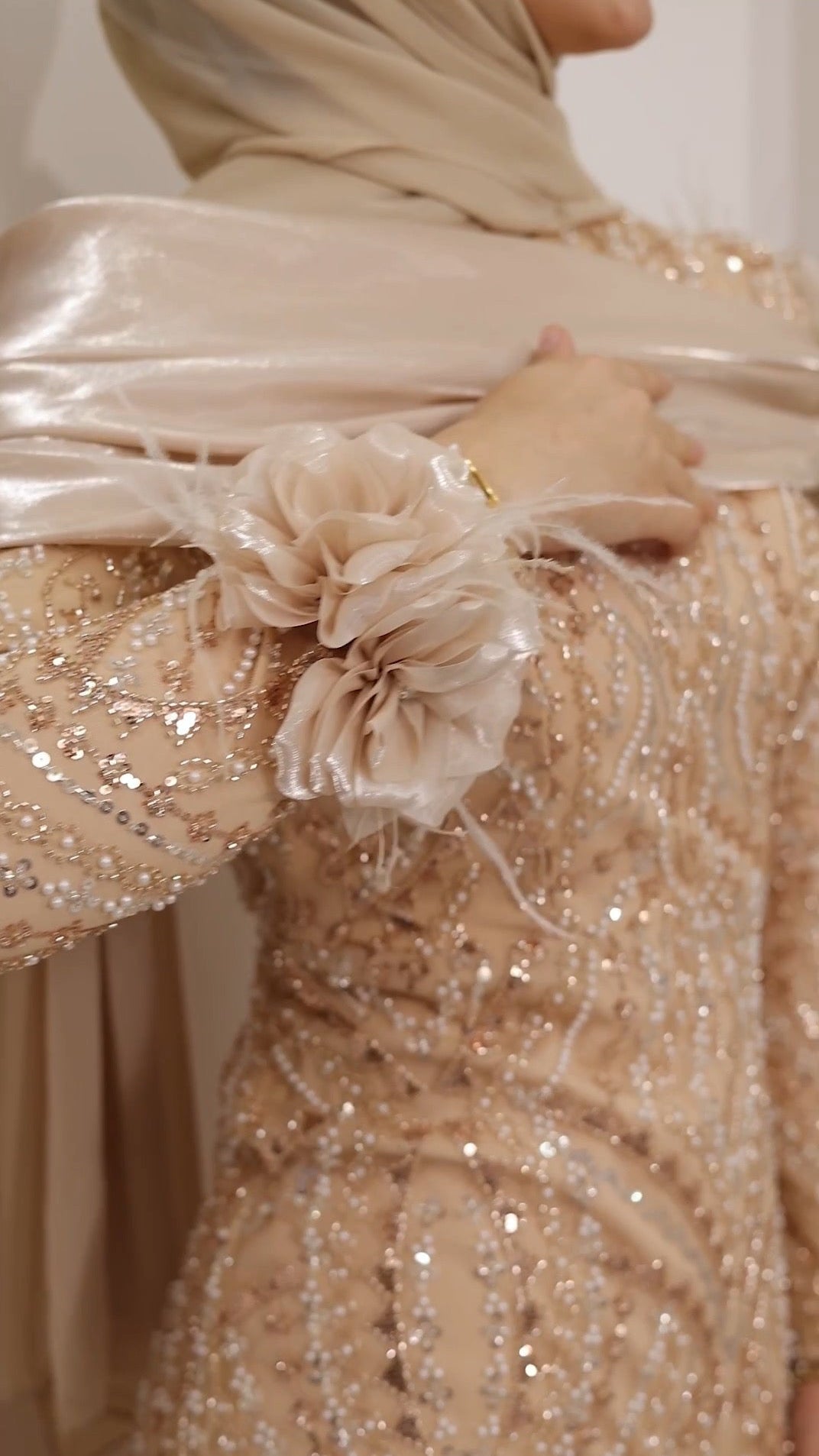 Embellished evening gown