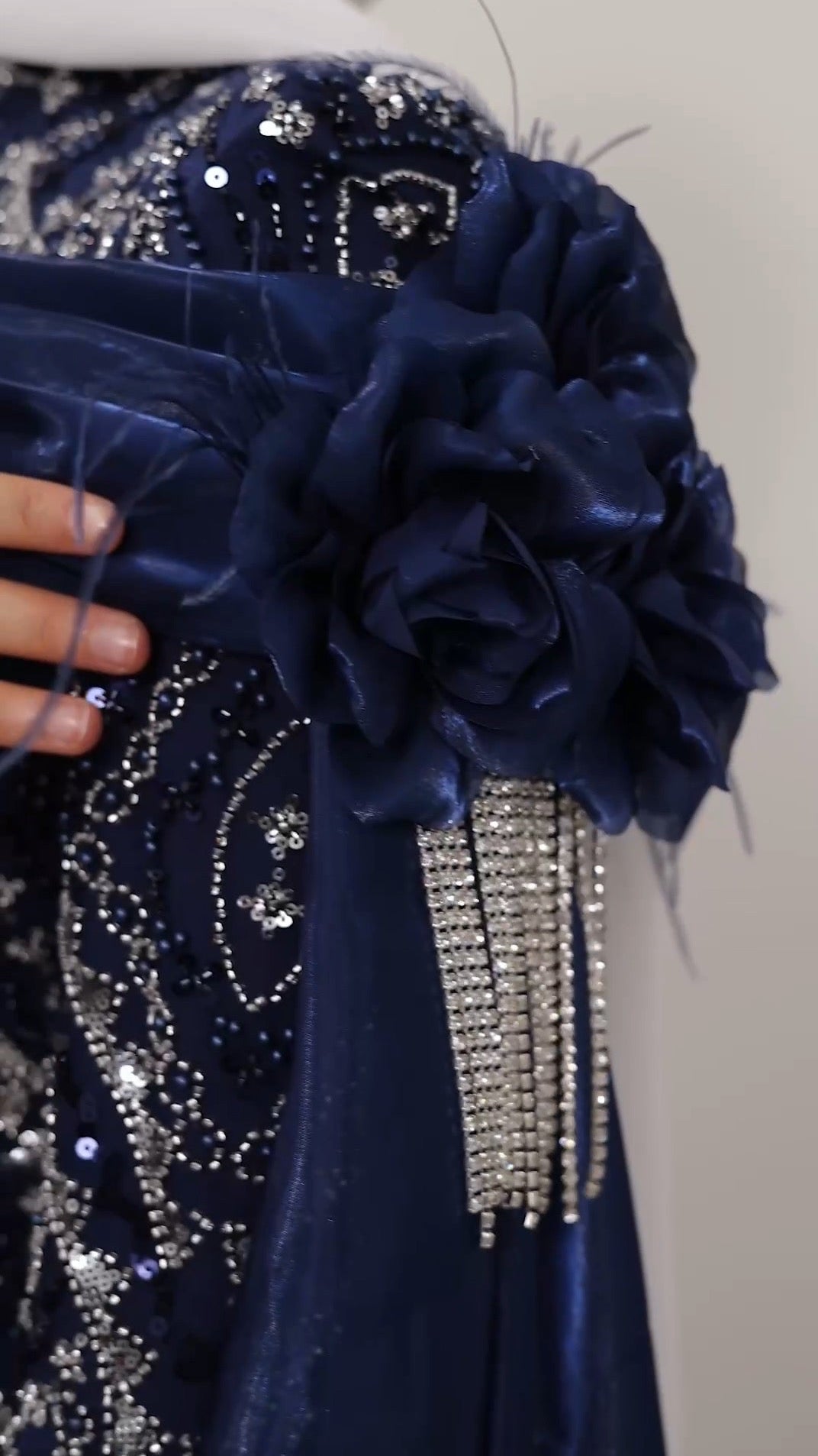 Embellished evening gown